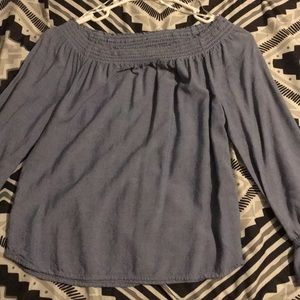 Off the shoulder long sleeve